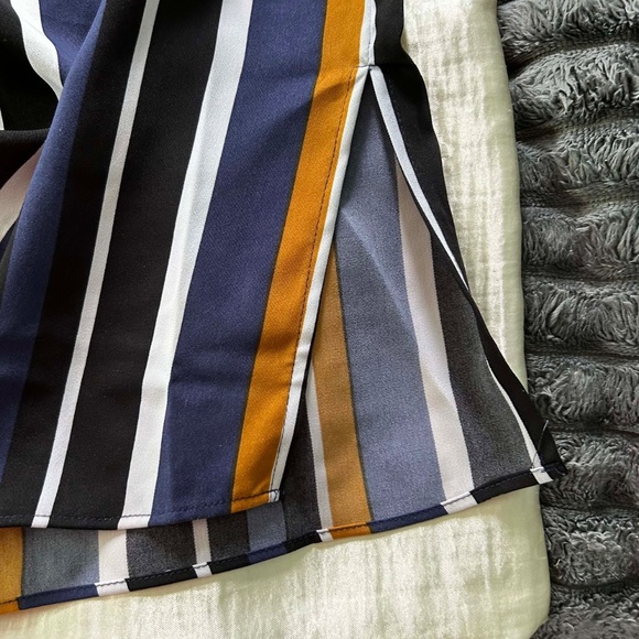 NEW PHOTOS! TUNIC, VERTICAL STRIPE, COLOUR: MOCHA BISQUE, SIZE 4X, LONG SLEEVES, - Picture 15 of 16